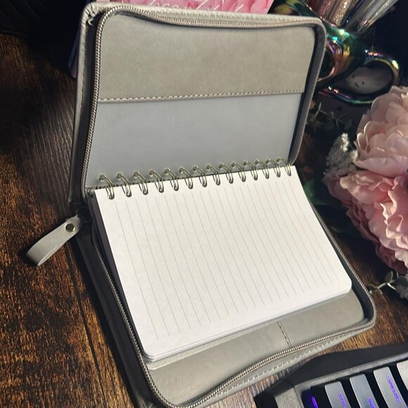 Gray Zip Around Case Climbing Tree Branded- notebook -  NEW - see pics - Picture 4 of 6